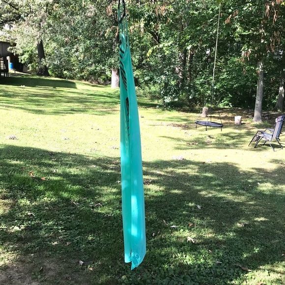 NWT $75 Iron Fist | Bone Deep | Sheer | Mermaid Mesh Maxi Dress in Aqua - Picture 7 of 15